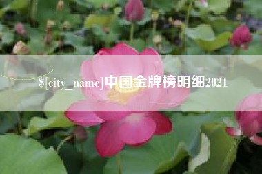 安庆中国金牌榜明细2021