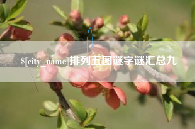 安庆排列五图谜字谜汇总九