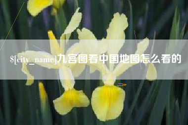 安庆九宫图看中国地图怎么看的