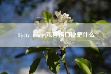 安庆九宫格口诀是什么