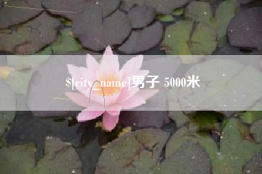 安庆男子 5000米
