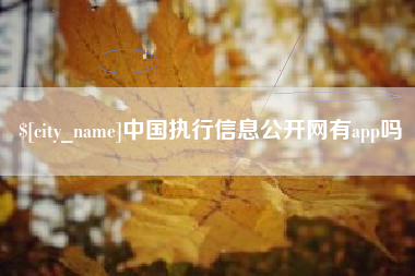 安庆中国执行信息公开网有app吗