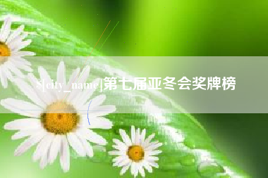 安庆第七届亚冬会奖牌榜