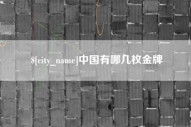 安庆中国有哪几枚金牌