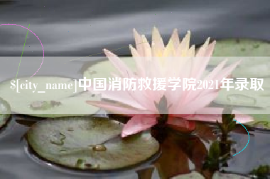 安庆中国消防救援学院2021年录取