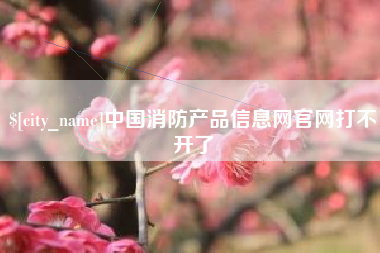 安庆中国消防产品信息网官网打不开了
