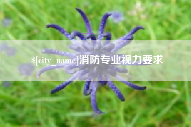 安庆消防专业视力要求