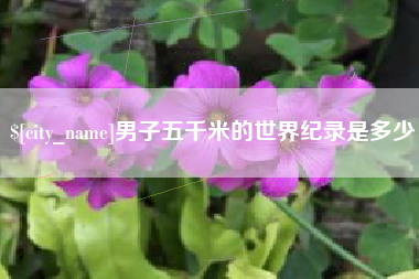 安庆男子五千米的世界纪录是多少