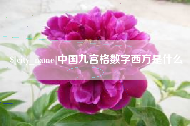 安庆中国九宫格数字西方是什么