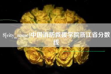 安庆中国消防救援学院浙江省分数线