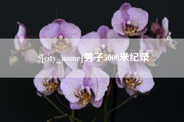 安庆男子5000米纪录