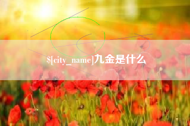安庆九金是什么