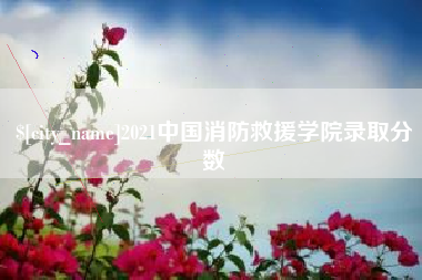 安庆2021中国消防救援学院录取分数