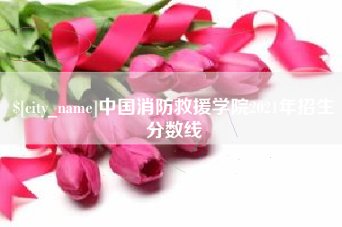 安庆中国消防救援学院2021年招生分数线