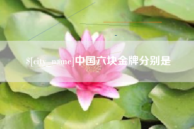 安庆中国六块金牌分别是