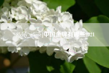 安庆中国金牌有哪些2021